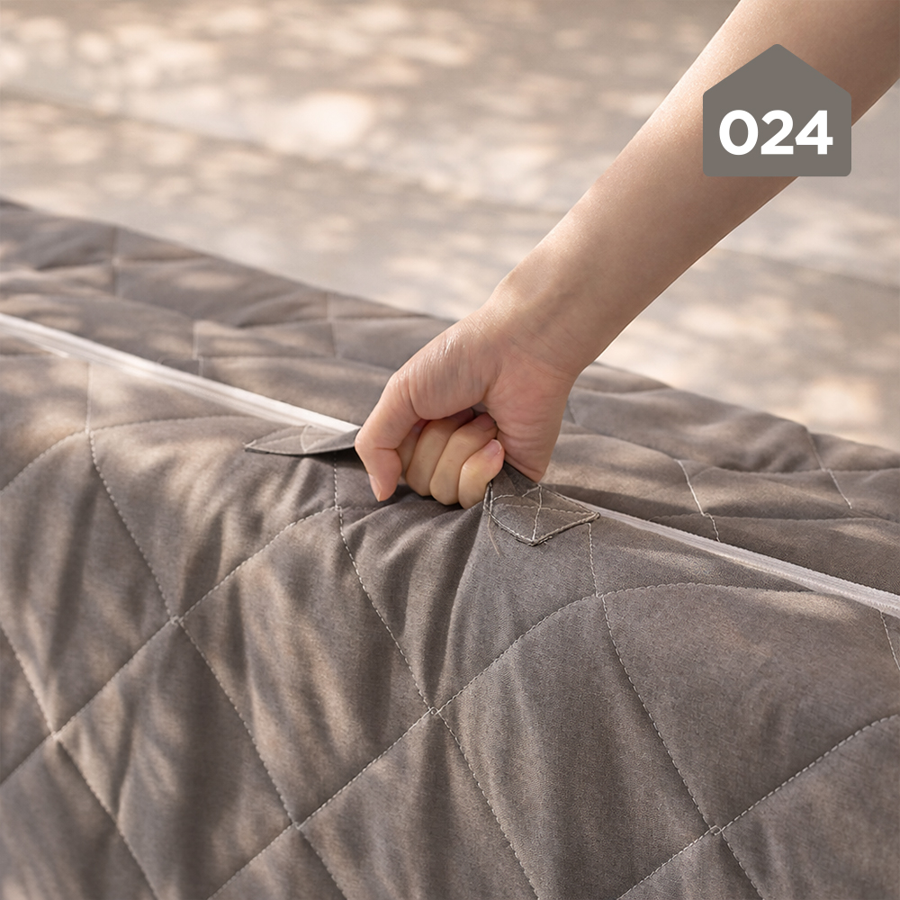 024홈 미니멀 단단한 손잡이 3단 접이식 토퍼 매트리스 8cm 멀티싱글