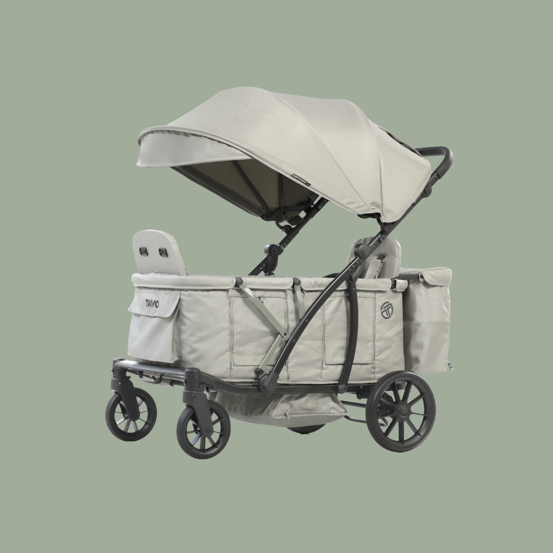 [누비앤타보] TAVO 웨건GT 유모차형 웨건 디럭스급 연년생 등하원용 GT3 그린+사은품세트