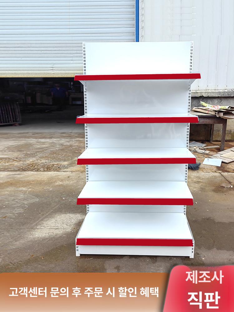 철제 약국 과자 가판대 판매대 마트 진열장 전시대 매장 싱글 120 x 41x165 4단 보조 프레임 - 상세 이미지 4
