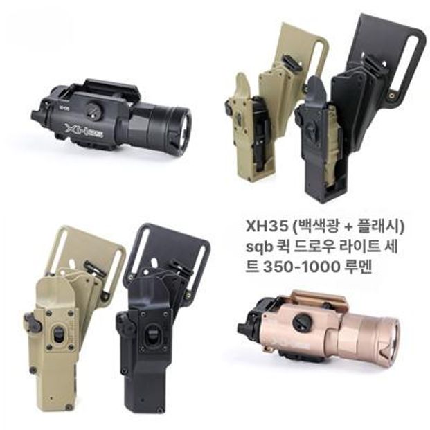 권총 홀스터 밀리터리 경찰용 핸드건 어댑터 패들 오른손 SQB 퀵 릴리스 샌드 - 상세 이미지 2
