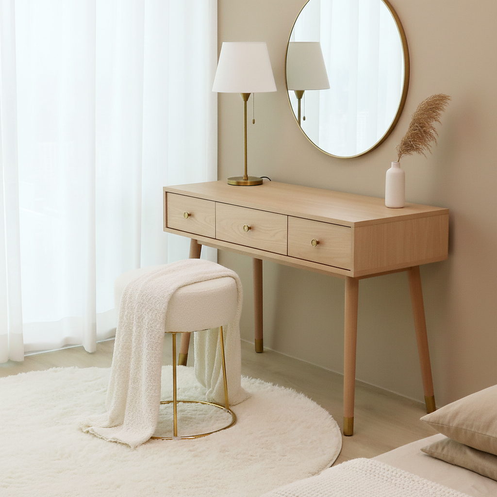 피카소 골드벨벳 인테리어 디자인 카페 원형 다용도 화장대 스툴의자