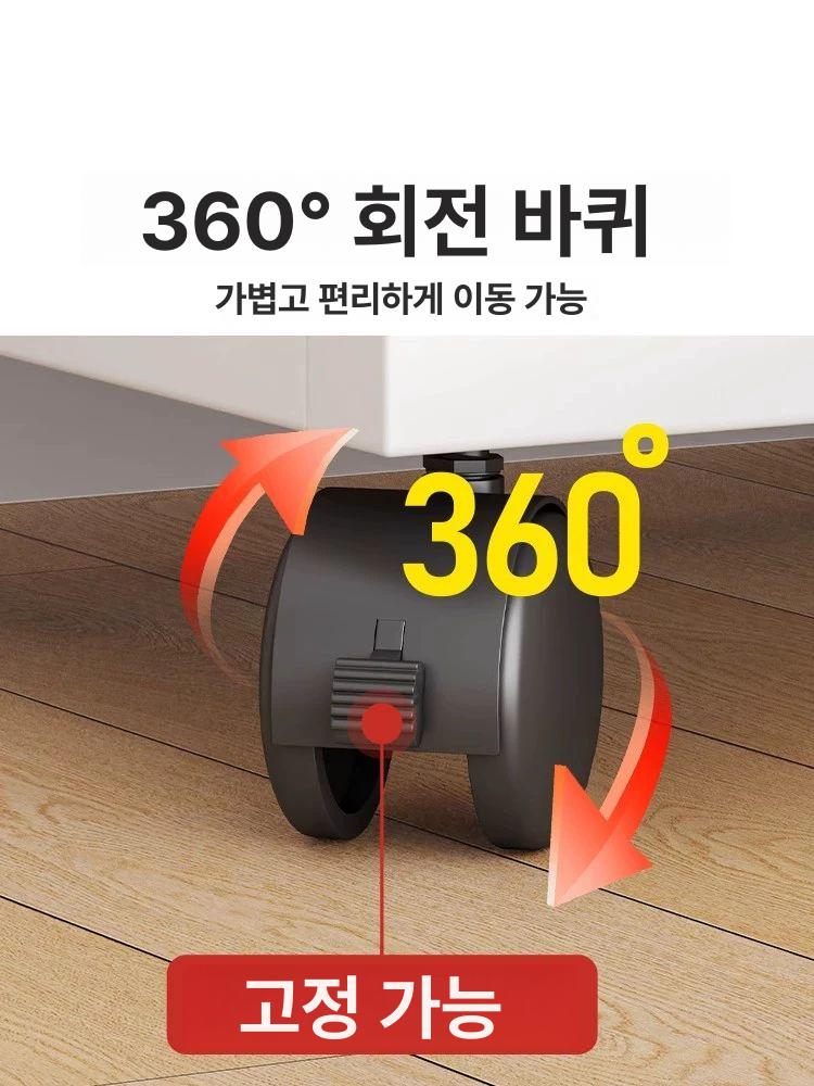 책가방정리대 가방장 수납장 투명 통나무 수납함 3단 내추럴 우드 - 상세 이미지 4