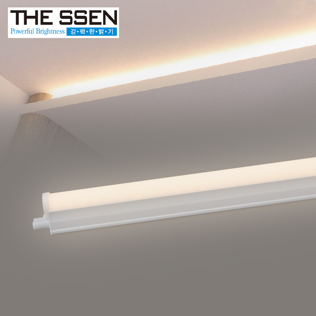 1200mm 더쎈 LED T5 조명 샤리벨 간접조명 간접등 18W, 전주백색