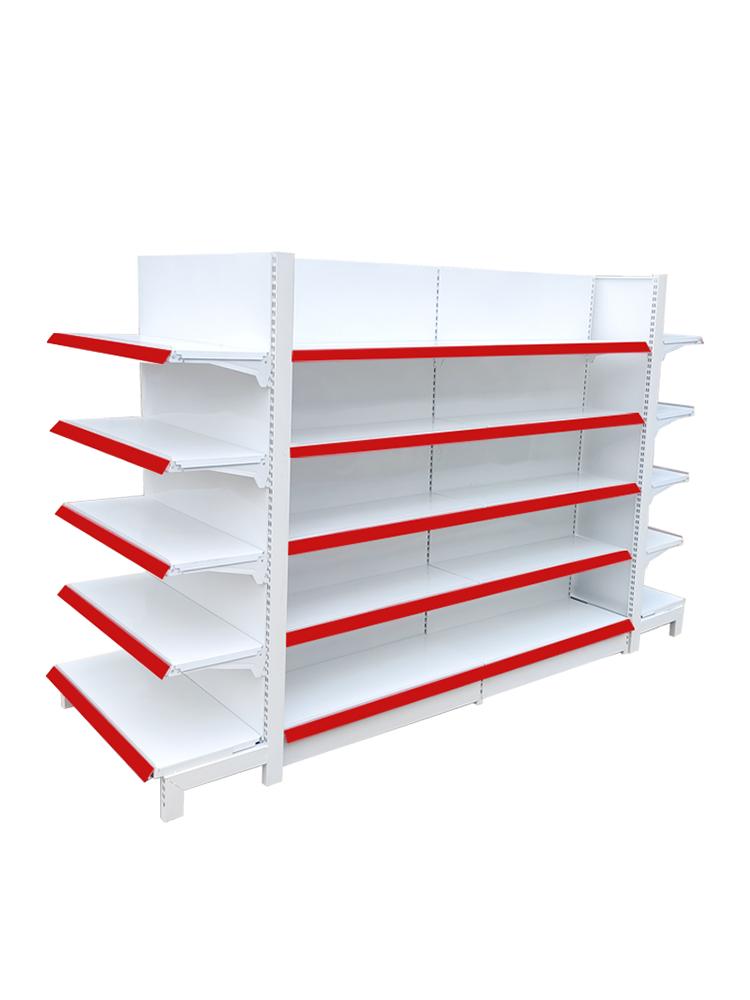 철제 약국 과자 가판대 판매대 마트 진열장 전시대 매장 싱글 120 x 41x165 4단 보조 프레임 - 상품 이미지