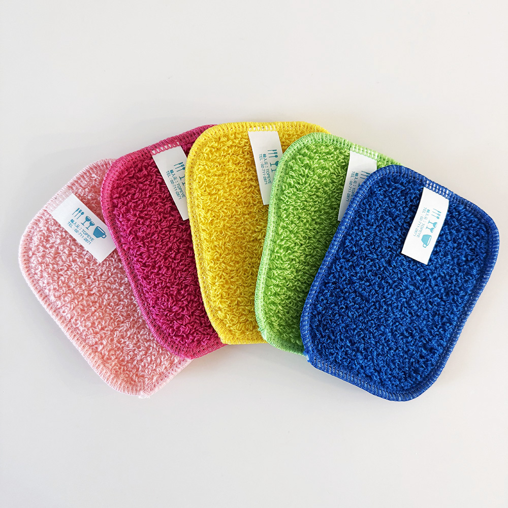 일본수세미 부드러운 주방 아크릴 설거지 헹굼 수세미 무세제 핑크 제품 이미지