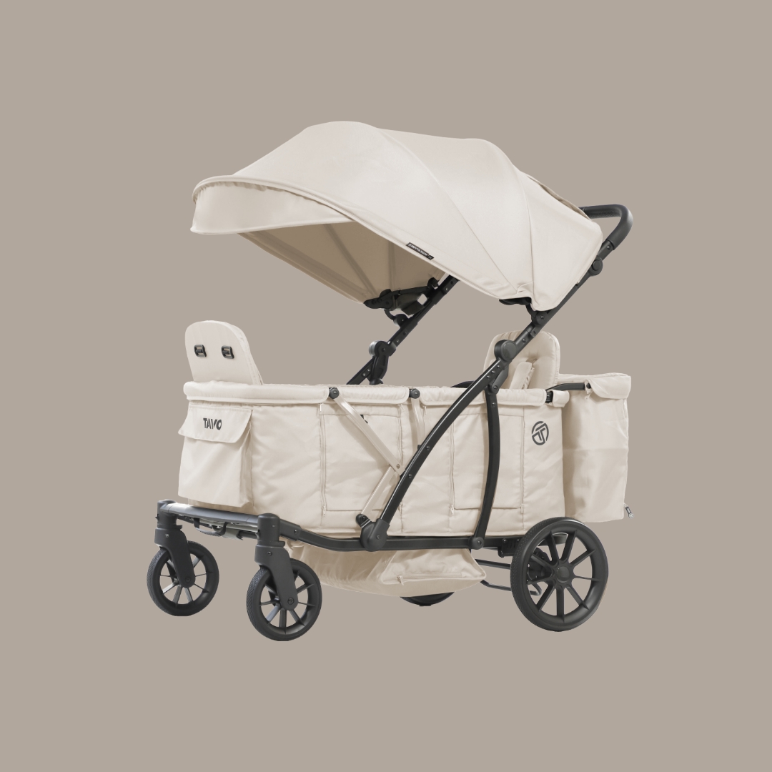 [누비앤타보] TAVO 웨건GT 유모차형 디럭스급 등하원용 유아웨건 GT3 베이지+사은품세트