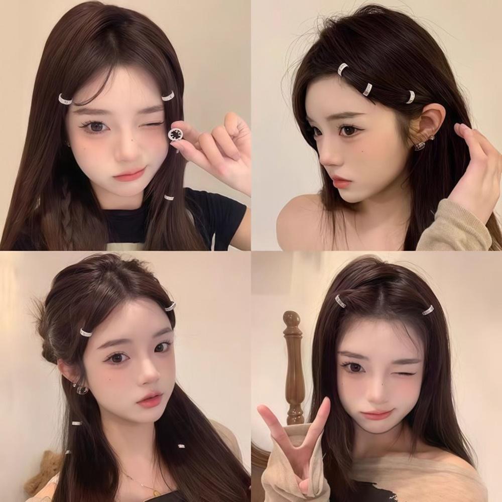 큐빅 미니 헤어핀 메탈 헤어커프 디스코 머리장식 포인트 머리핀 - 상세 이미지 2