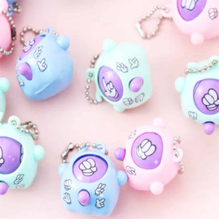 온지니 미니게임 키링 가위바위보키링