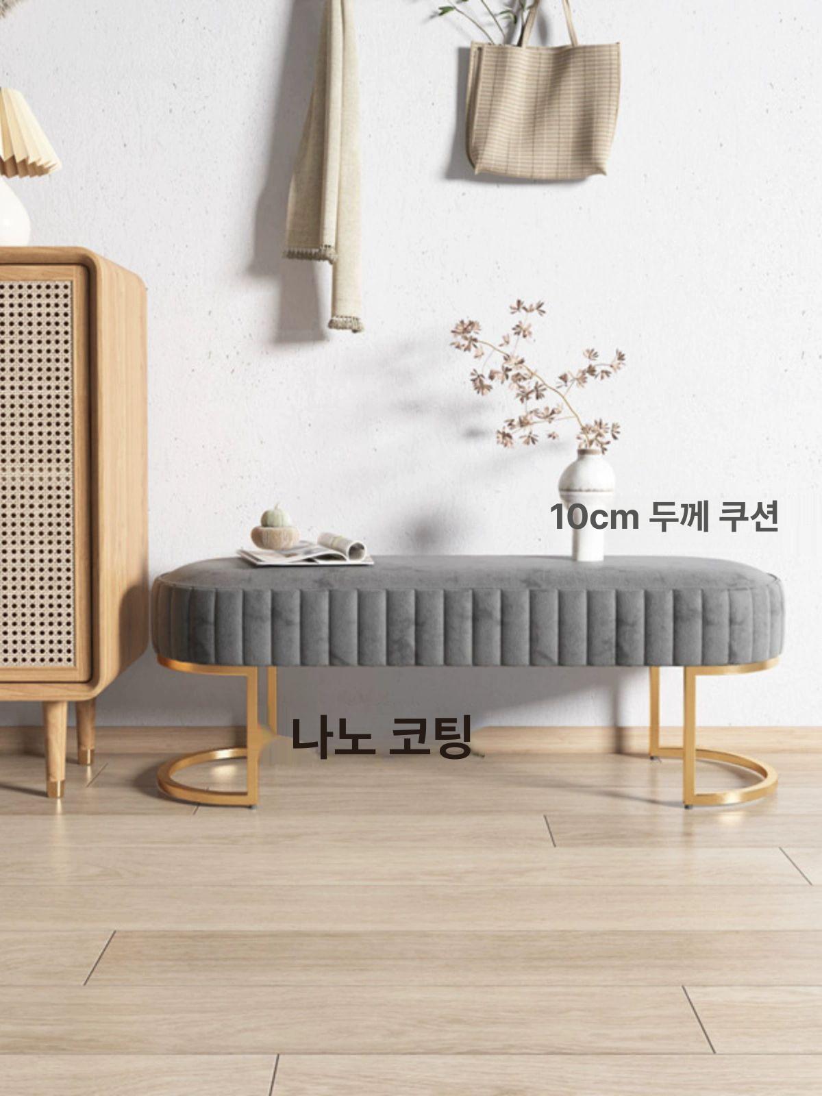 매장용 긴벤치 업소용 벤치의자 긴쇼파 등받이없는 대기의자 - 상세 이미지 4