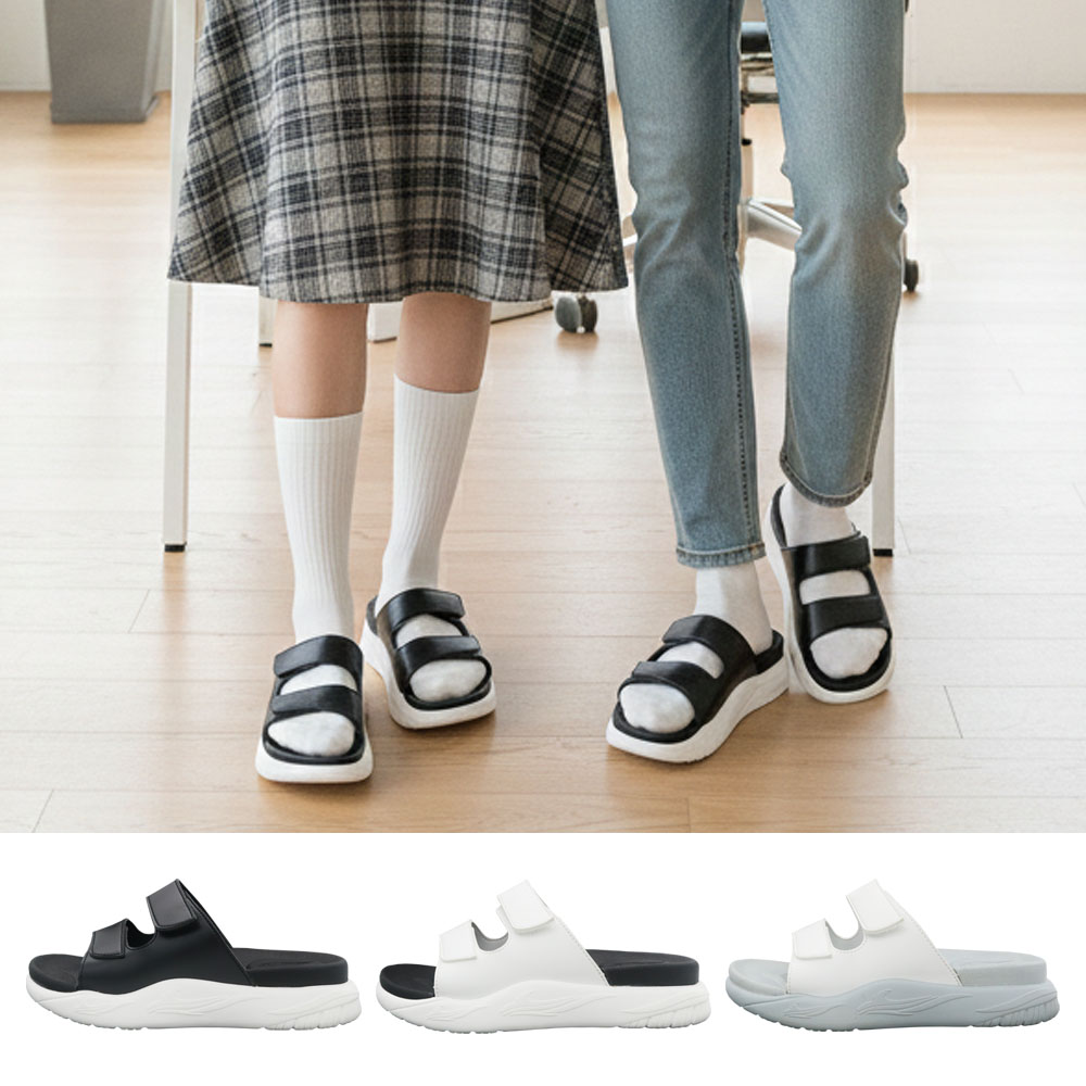 오매굿 여성 사무실 슬리퍼 빅사이즈 키높이 쿠션 실내화 회사 직장인 샌들 - 상세 이미지 2