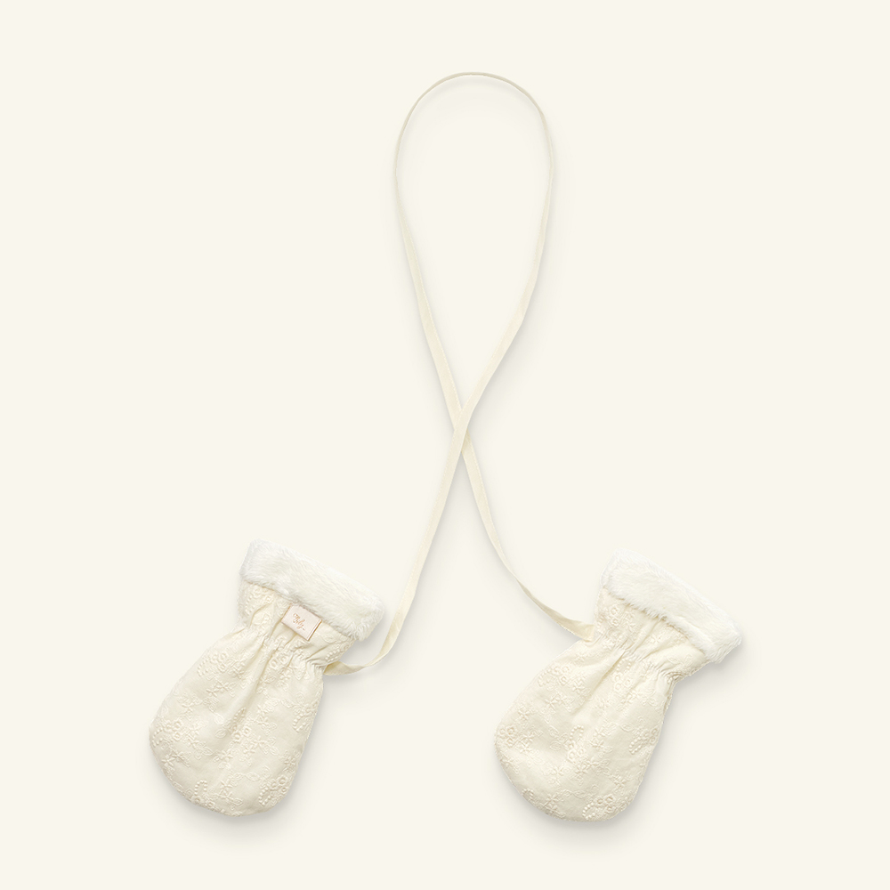 유럽풍 아기 겨울 필수템 빌리 로벨리아 스노우 목도리&장갑 등원룩 극세사 신생아 손싸개