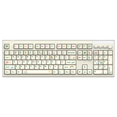 그루브스톤 GV10M 8K 유무선 기계식 키보드 라이트크레용 저소음 코랄축 38g