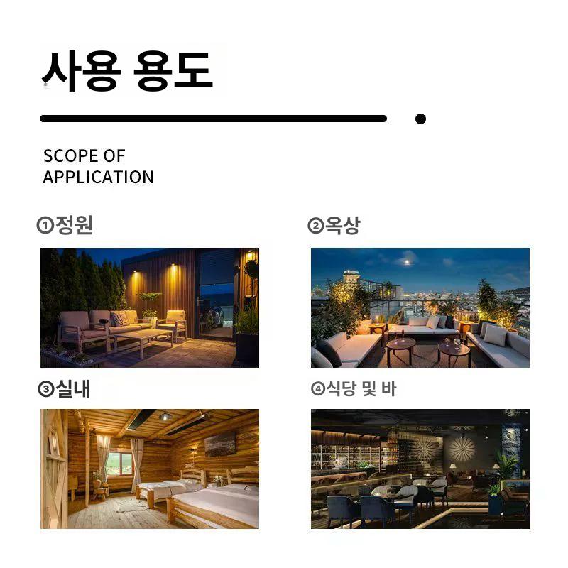 삿갓 난로 히터 우산형 거실 파라솔 가스난방기 1.8m 타워형 - 상세 이미지 5