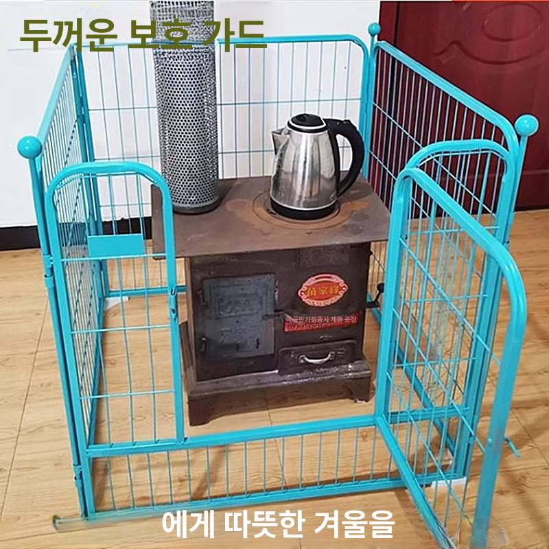 난로 안전망 거실 안전 화상방지 울타리 벽난로 화로 블랙100길이 x 50너비 x 60높이6장 - 상세 이미지 5