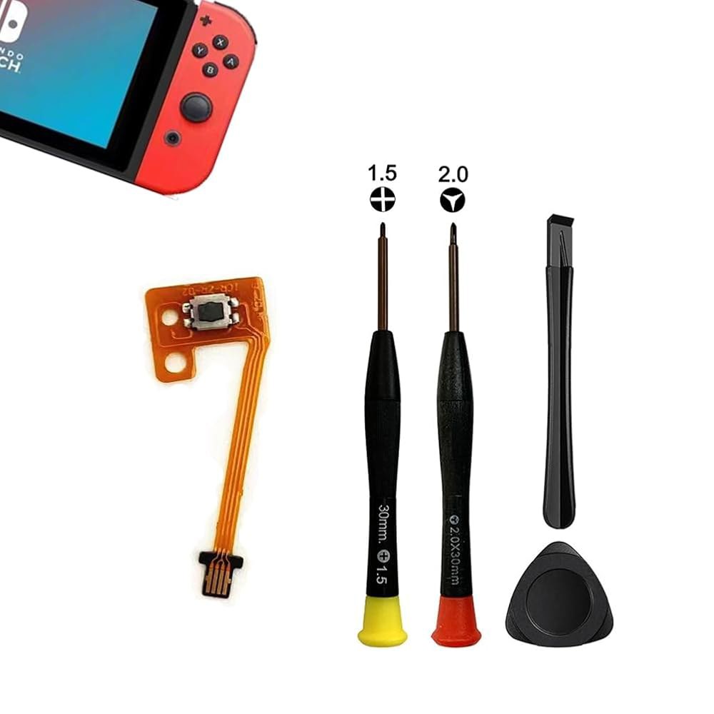 MYPUQIAO 1 Set ZR Button Tool crowbar Ribbon Replacement Switch Cable for Repair Joycon with Key Nin - 상품 이미지