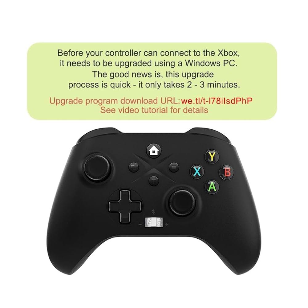 Nonbliep Xbox 컨트롤러용, One X/S/Xbox 오디오 시리즈 업그레이드 컨트롤러와 어댑터 진동/3.5mm 필요 터보/매크로/듀얼 블랙 호환, 잭 무선 2.4GHz - 상세 이미지 2