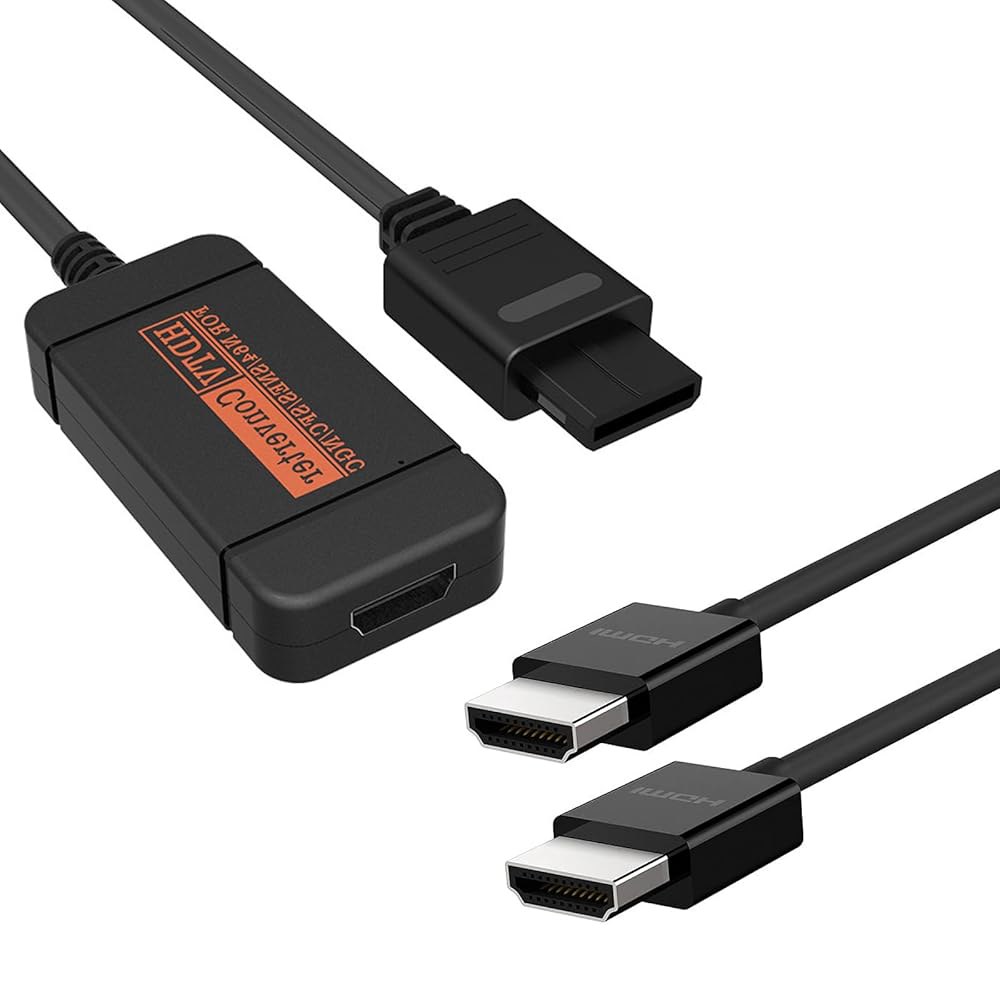 YEHUIM N64 HDMI 어댑터, N64/SNES/Gamecube HDTV에서 변환 16 9 어댑터 지원 to - 상품 이미지