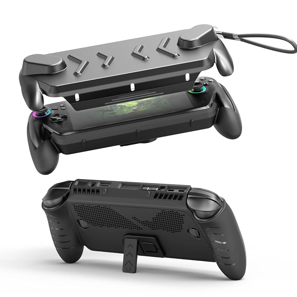 JDDWIN Full Protective Case for ROG Front Shell ABS & Xbox Grip with X ASUS Ally Non-Slip Kickstand, - 상품 이미지