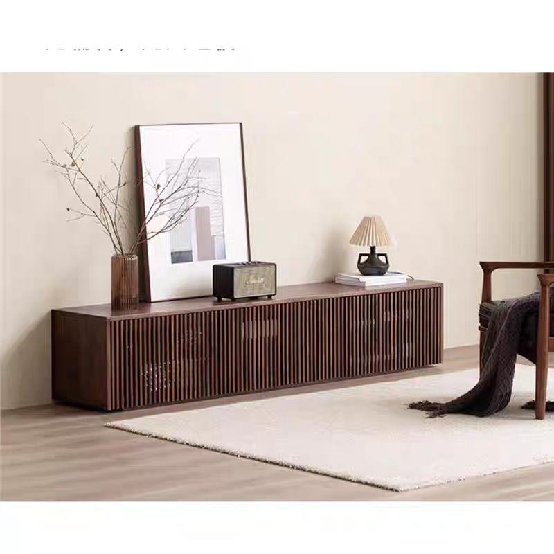 원목 거실장 장식 선반 거실 서랍장 수납장 높은 장식장 내추럴우드컬러 150x41x42cm - 상세 이미지 3