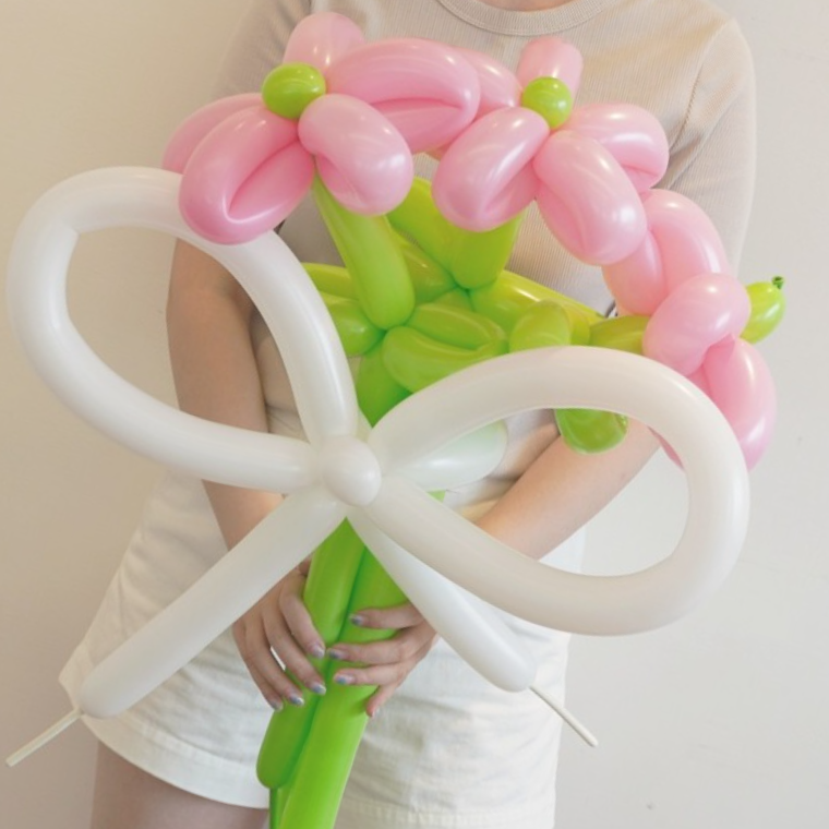 풍선 꽃다발 꽃풍선 만들기 DIY 4종 튤립 꽃 다발 데이지 요술풍선 아트 졸업 생일 파티 재료 - 상품 이미지