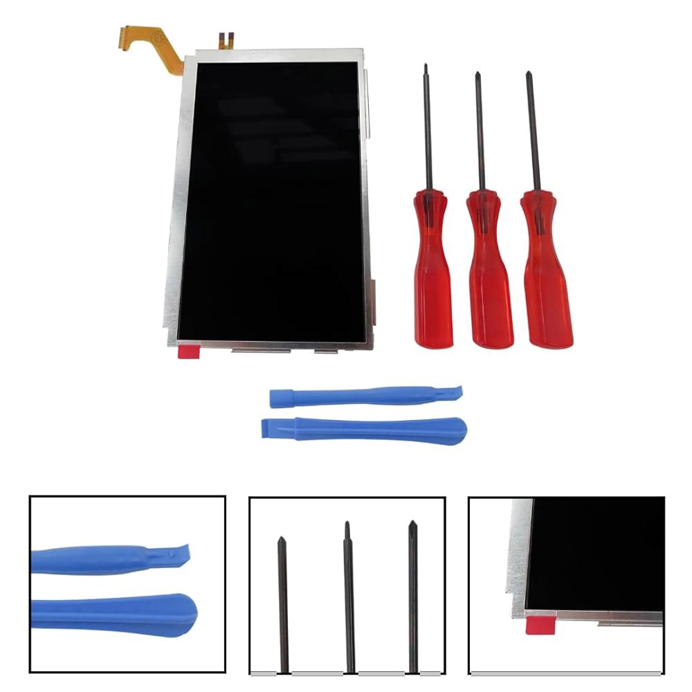 Vicue 닌텐도 3DS XL용 2024 업그레이드 LCD 스크린 상단 도구 교체 포함 - 상세 이미지 3