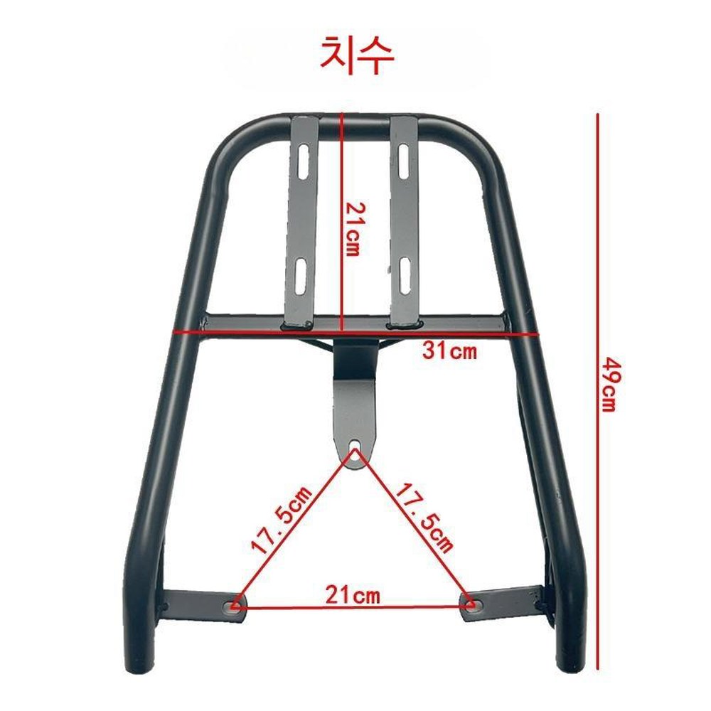타이탄1000 호환용 브라켓 멍멍이 타우러스ES 알루미늄 EB 후방 후면 테일게이트 철제 1 블랙 철관 그린피치 테일게이트일반 - 상품 이미지