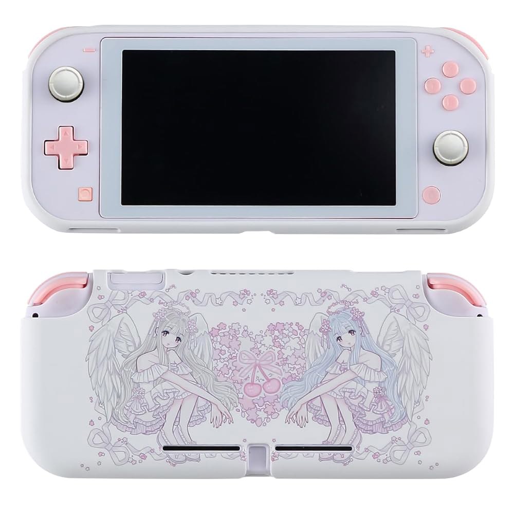 Case for Nintendo Switch Lite Pink Silicone Proof Anti-Drop Accessories ONLY Aesthetic Compatible Sa - 상품 이미지