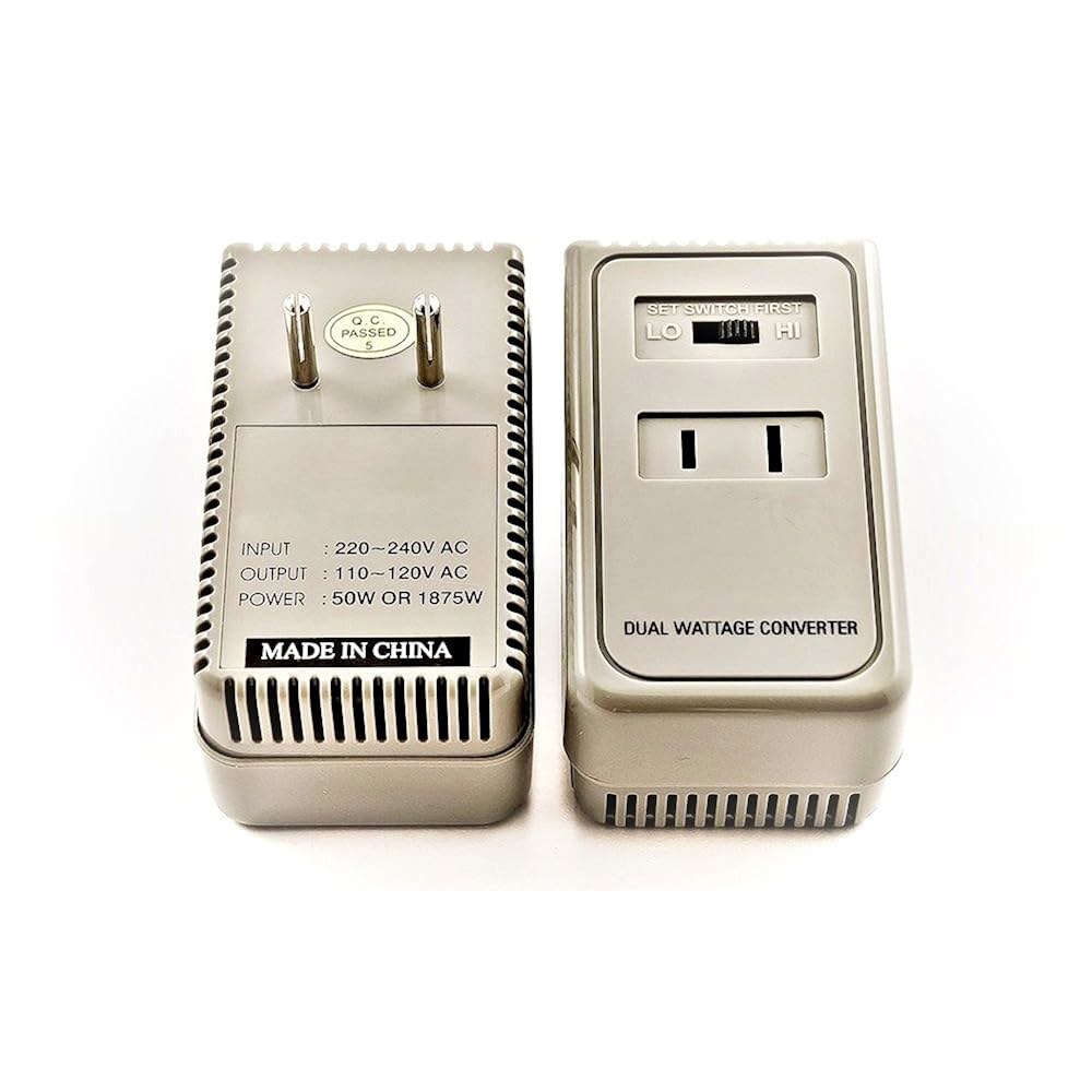 Simran 220V/240V 국가의 110V 미국 전압 국제 1875와트 충전기 휴대폰, 아이팟, 카메라 모델 등에 헤어 드라이어, 제품용 변환기 이상적입니다. 및 SM-1875 - 상품 이미지
