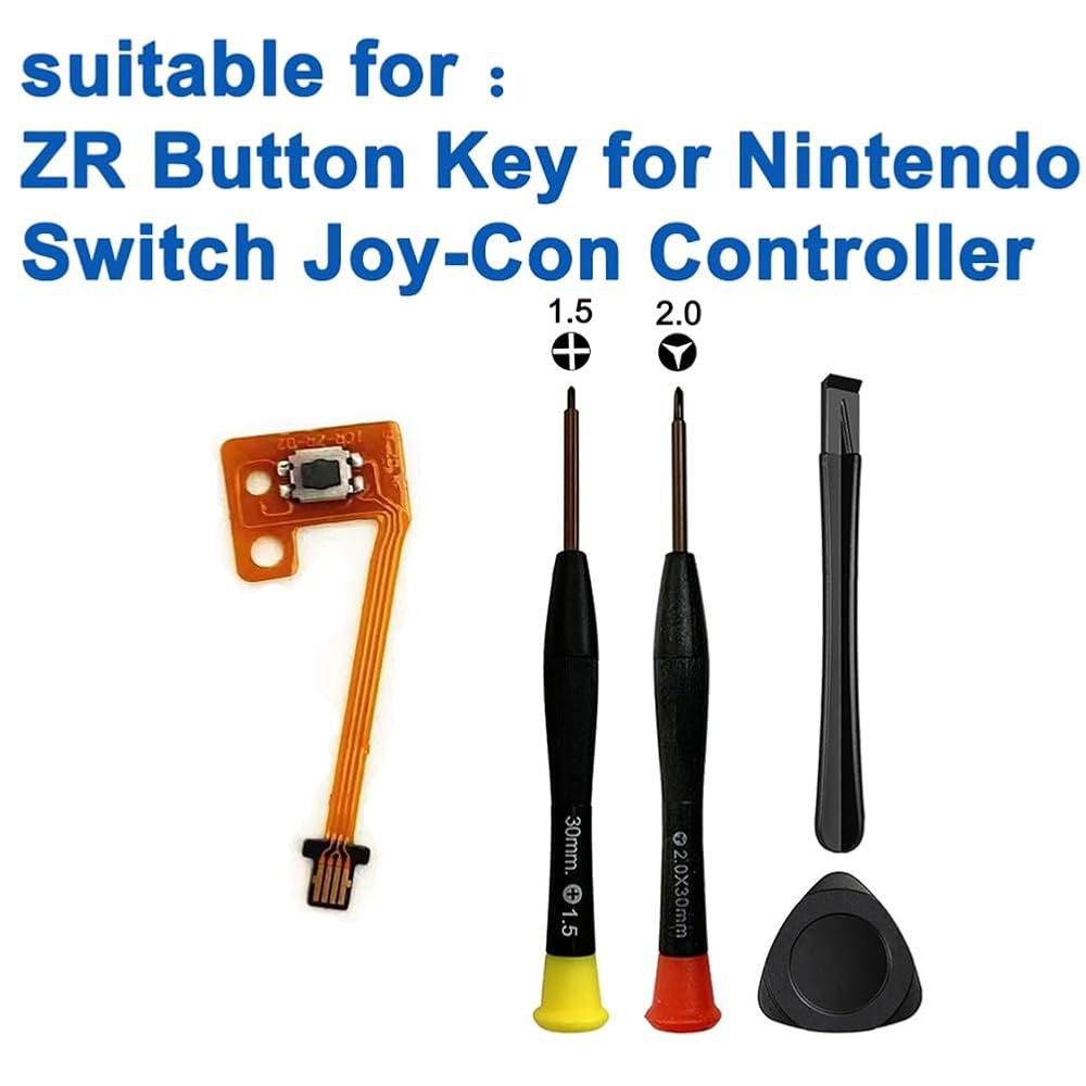 MYPUQIAO 1 Set ZR Button Tool crowbar Ribbon Replacement Switch Cable for Repair Joycon with Key Nin - 상세 이미지 3
