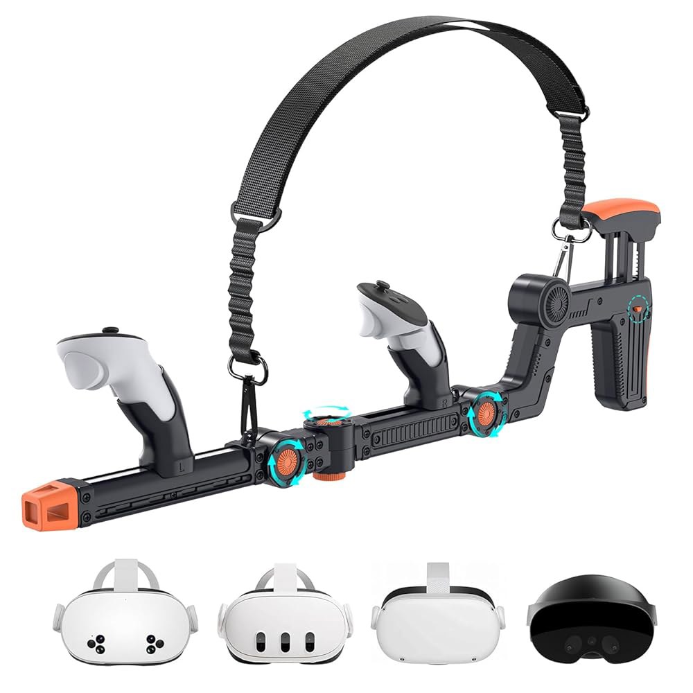 Rechale VR Gunstock Compatible with Black 2/3/3S/Pro, Quick Meta Cheek Magnetic Gameplay Attachment - 상품 이미지