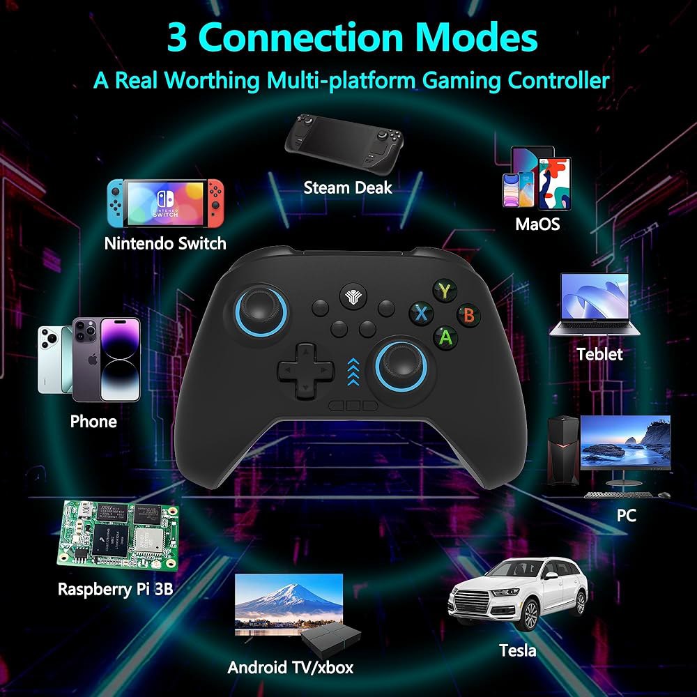 2.4G Wireless PC/Switch Controller with Controller,Plug Switch RGB Joysticks/Hall Windows Android, - 상세 이미지 3