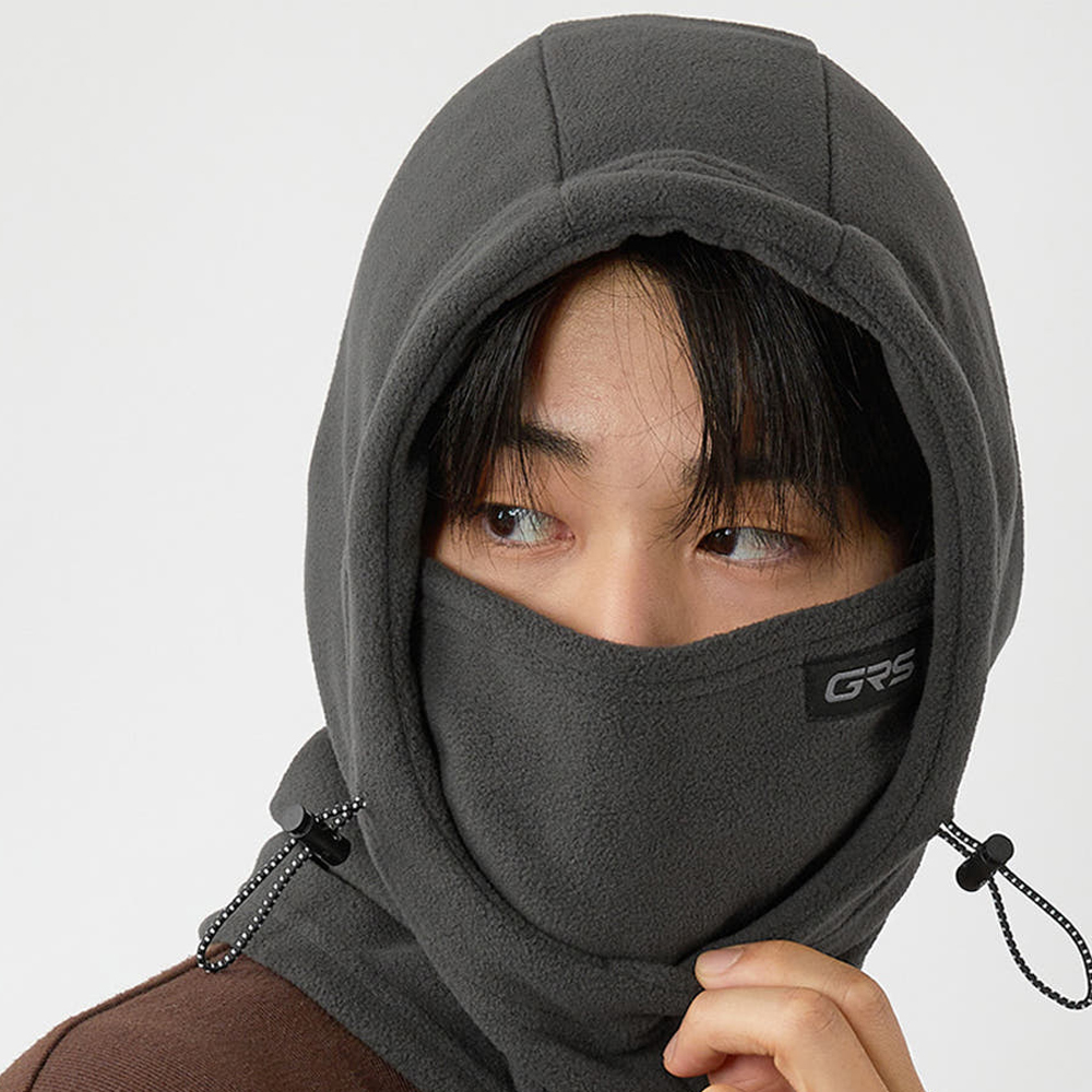 그루브스타 플리스 기모 방한 겨울 후드 넥워머 후리스 등산 러닝 바라클라바 마스크 - 상품 이미지