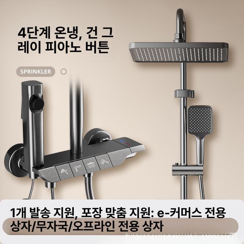 회색 온도 표시 샤워 세트 가정용 욕실 압력 th-abs-항공모함 그레이 이미지 6