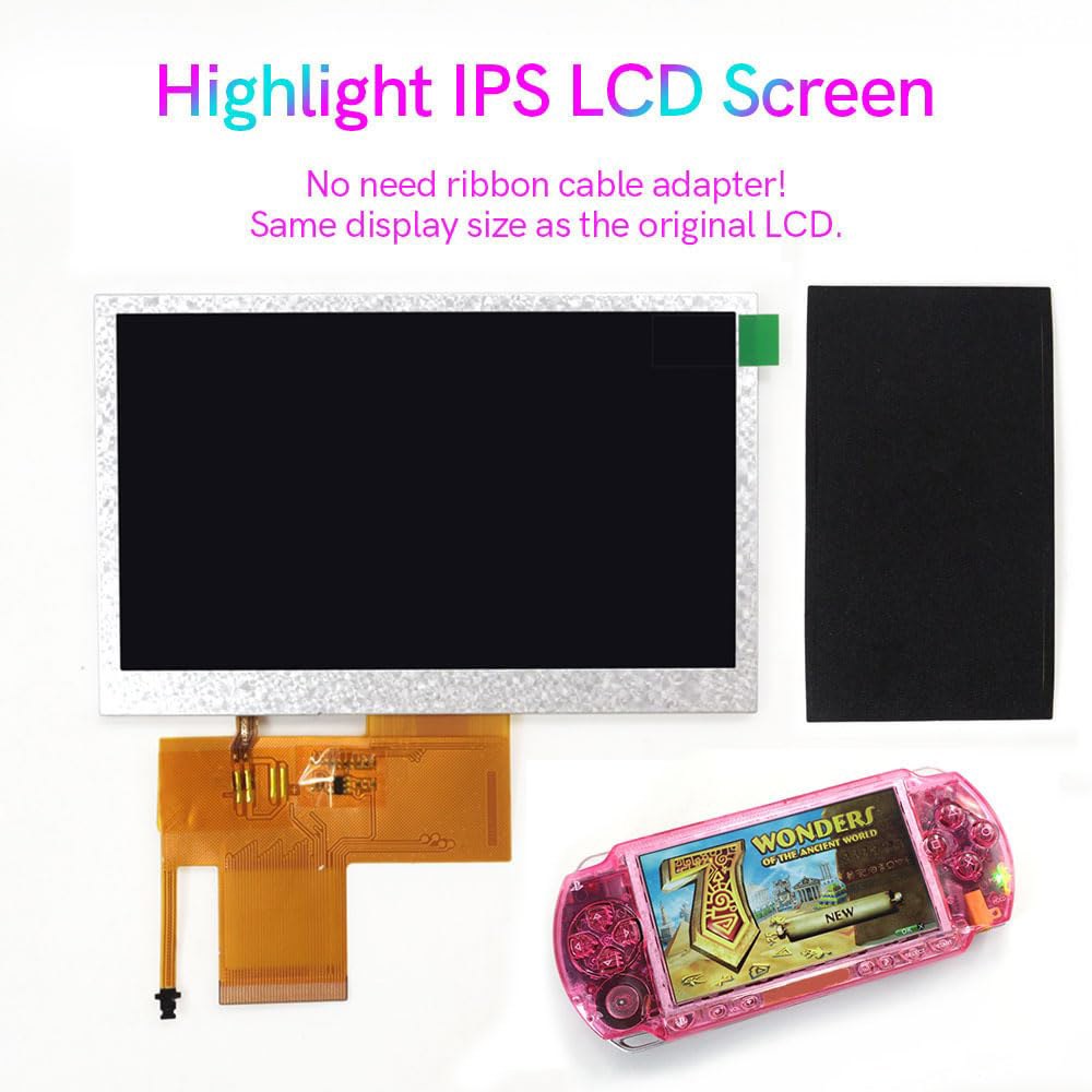 Newest IPS Highlight Highbrightness 4.3 For PSP Console 1001 LCD 1000 Screen inch Replacements - 상세 이미지 2