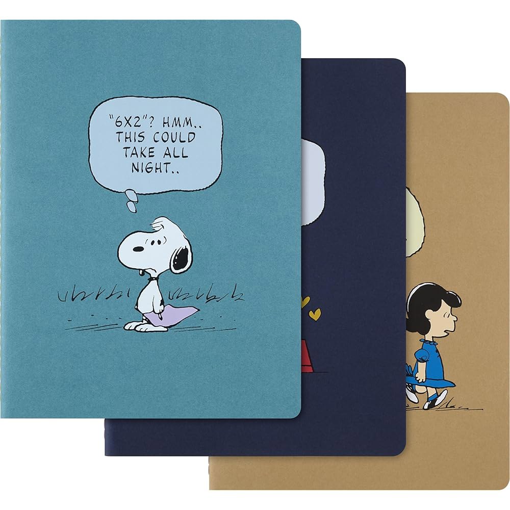 몰스킨 한정판 피너츠 3종 세트, 소프트 커버, XL(7.5인치 x 9.75인치), 룰드, 멀티컬러, 120페이지 - 상품 이미지
