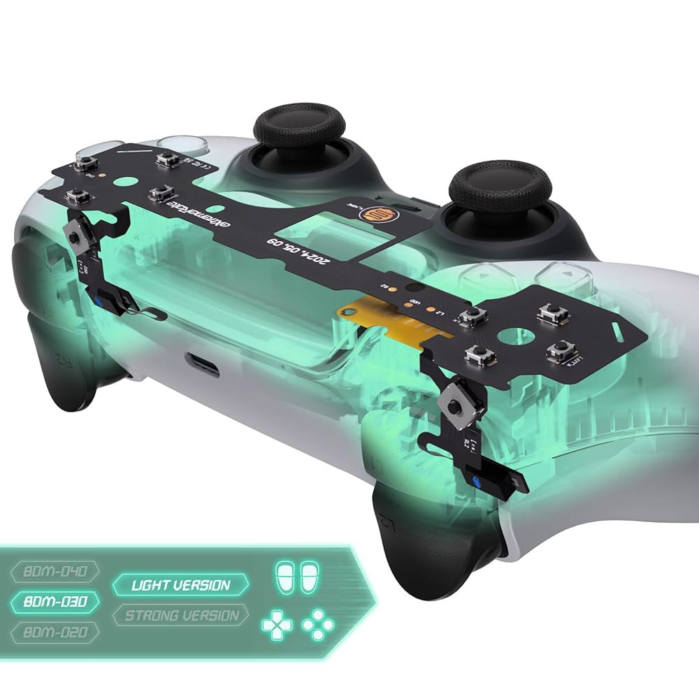 eXtremeRate Light Version Whole Clicky Mouse L2R2 Face Tactile for Dpad Controller Buttons and Click - 상품 이미지