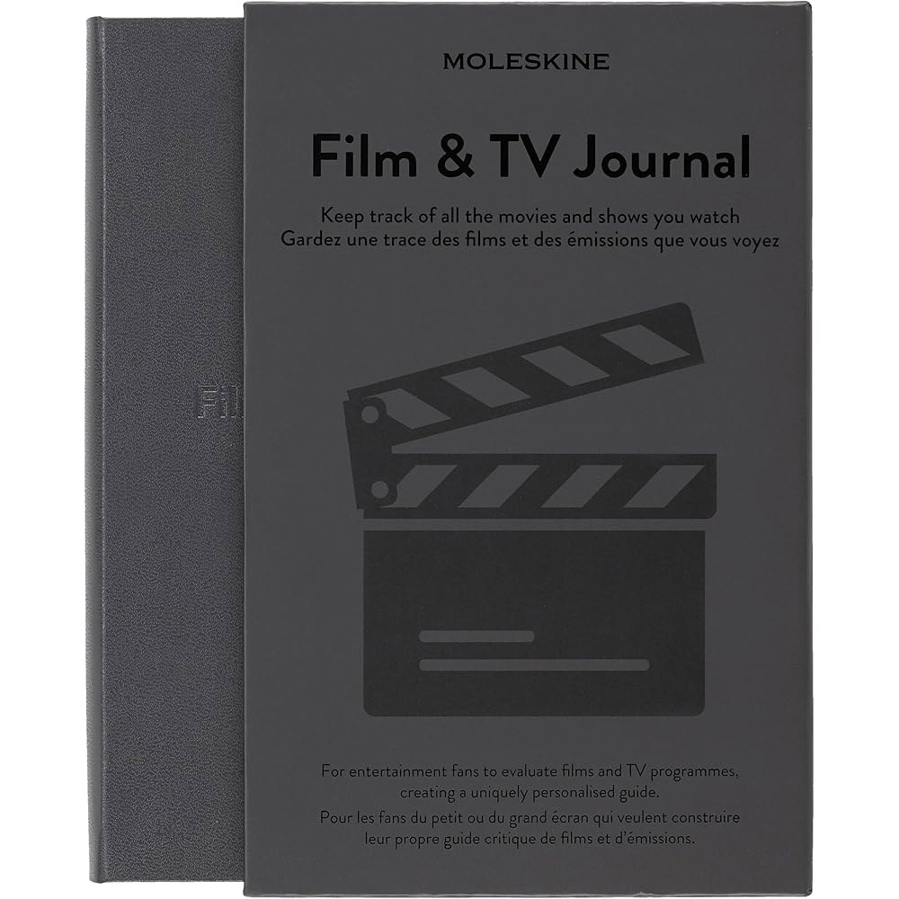 몰스킨 패션 저널, 영화 및 TV, 하드 커버, 대형(5인치 x 8.25인치) 블랙, 400페이지 Film & Tv - 상품 이미지