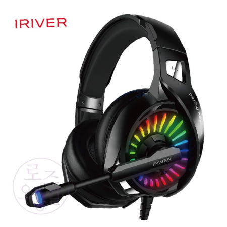 조조 아이리버 게이밍 헤드셋 USB 7.1 RGB 고감도 마이크 IGH- 이어쿠션 고감도마이크