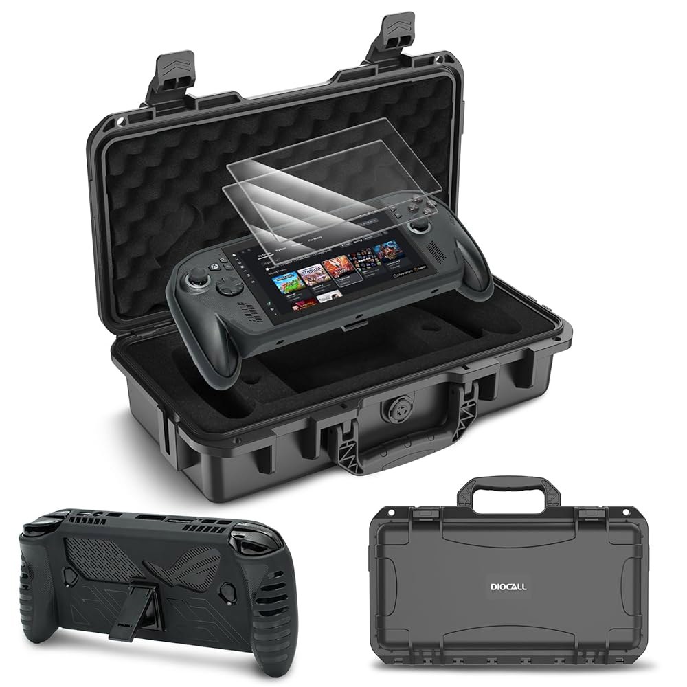 Diocall 3 in 1 Accessories Xbox Bundle Kit Screen Ally, Carrying Protectors X/Rog Glass Include Cove - 상품 이미지