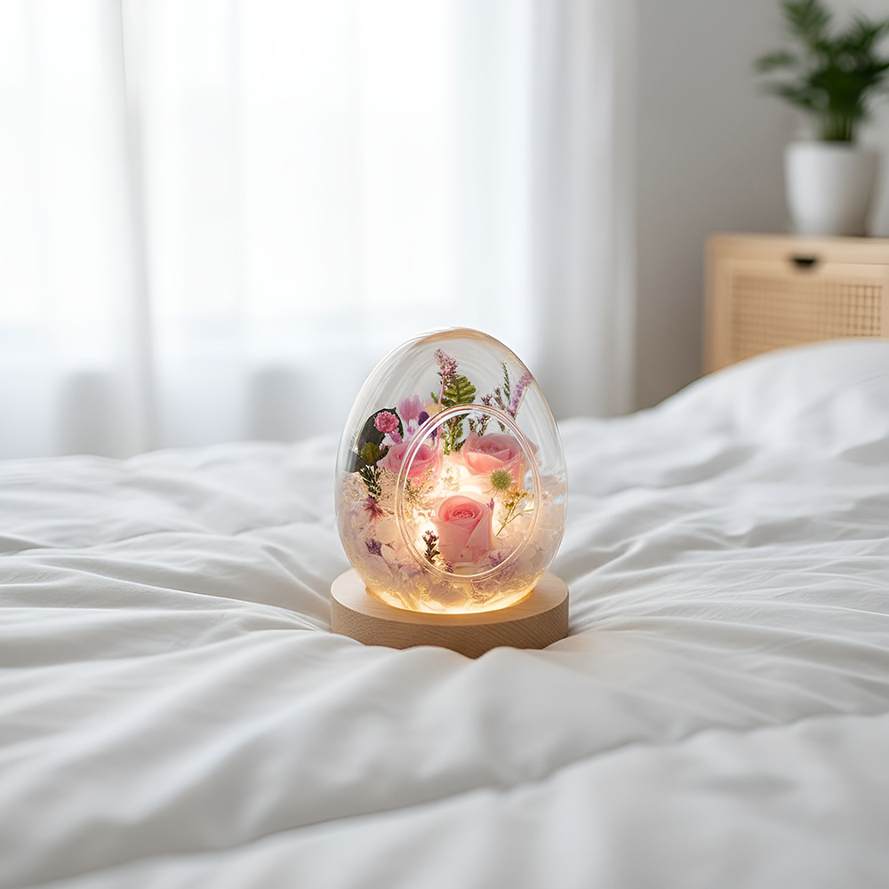 베라플리 LED 에그 프리저브드 플라워 꽃다발 이미지 6