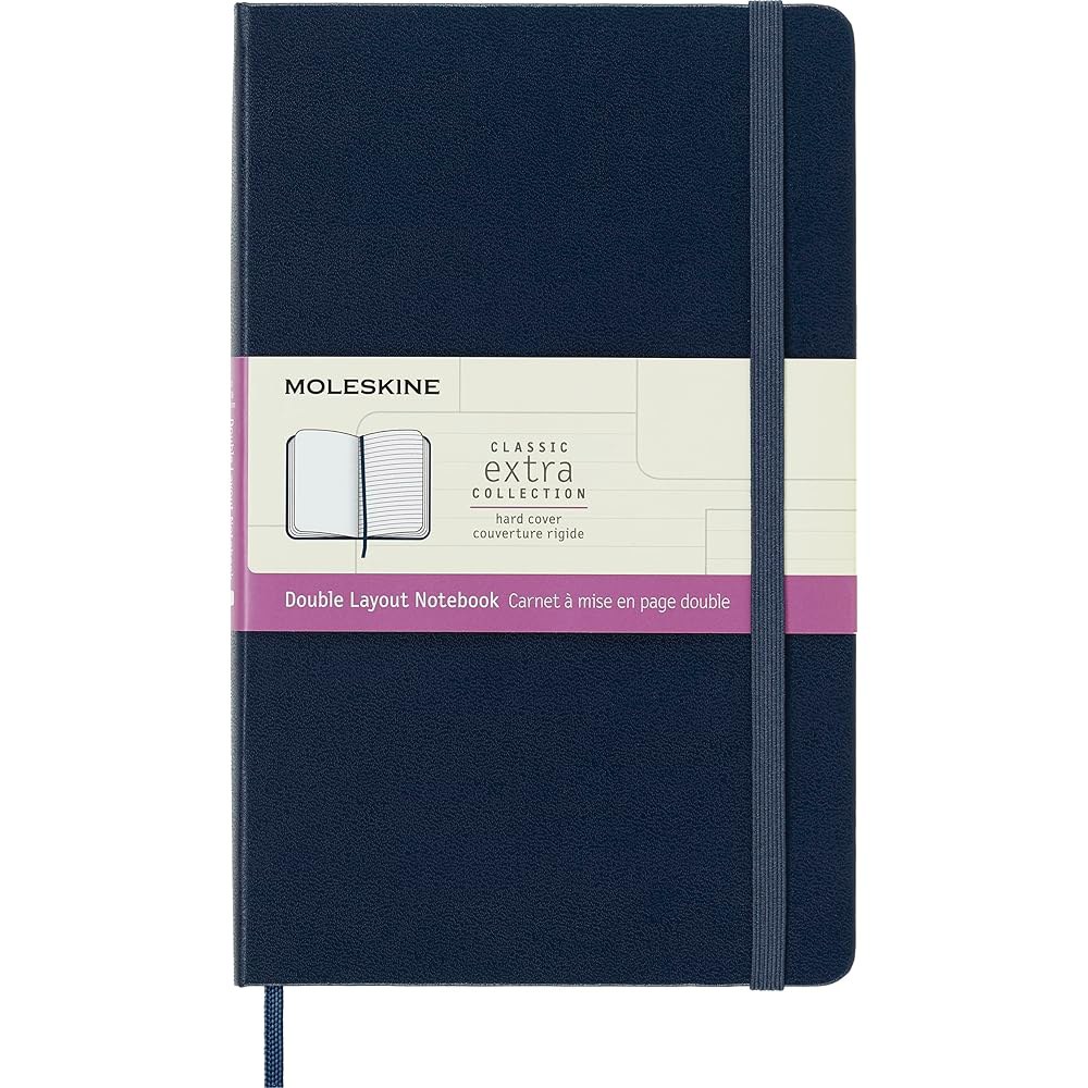 Moleskine 하드 커버 대형 더블 레이아웃 노트북 - 상품 이미지