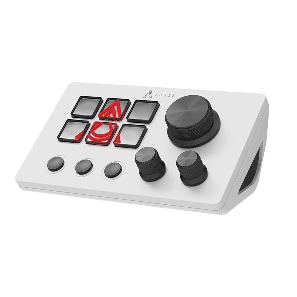 AJAZZ Macro Keypad Stream Controller Office Setup, YouTube, Visual Mac PC, Streaming Programmable De - 상품 이미지