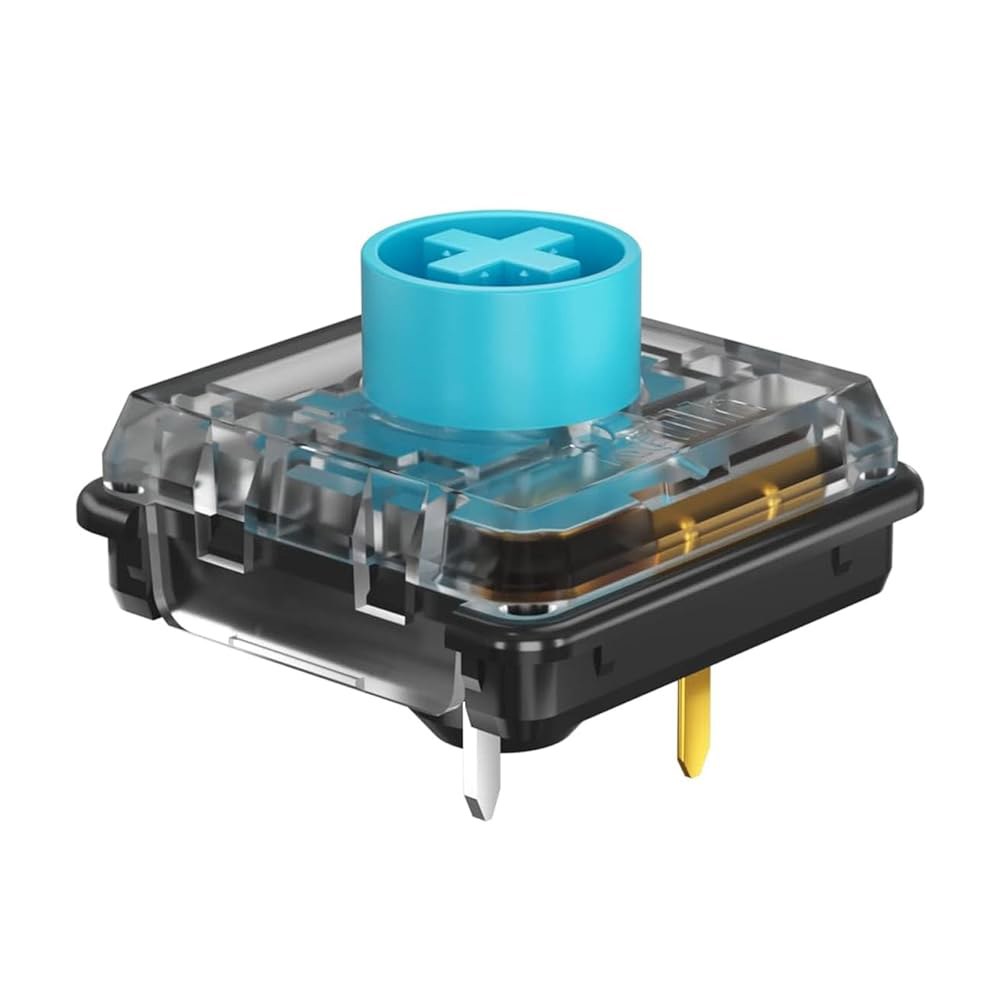 Kailh Choc V2 로우 프로파일 기계식 게이밍 SMD 블루 4핀 키보드 50gf (초크 45개) 스위치 클릭, RGB 10PCS Blue - 상품 이미지