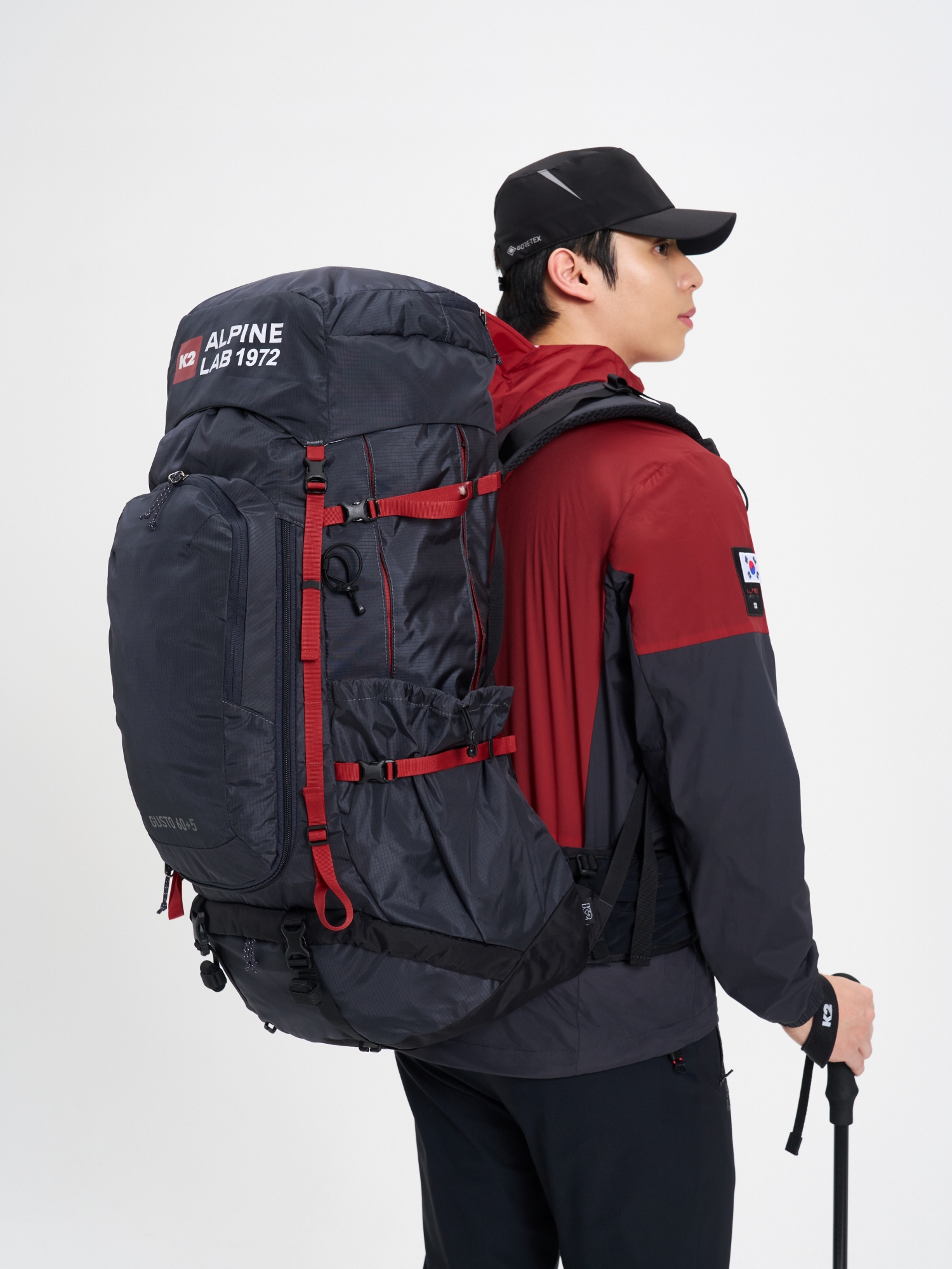 [본사직영] K2 공용 구스토(GUSTO) 60+5L SHADOW GREY KUS25B012C