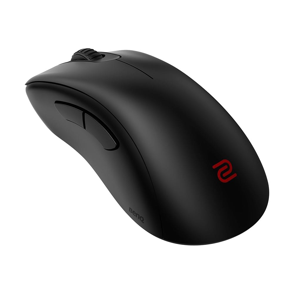 BenQ Zowie EC2-CW E스포츠용 무선 수신기 없음 공학적 블랙 24단계 매트 향상된 코팅 스크롤 게이밍 인체 휠 드라이버 미디엄 마우스 사이즈 Black - 상품 이미지