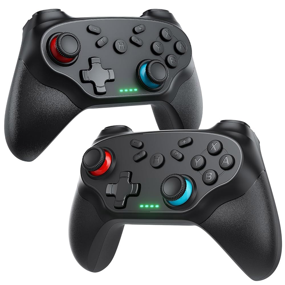 Nonbliep 2 Pack Wireless Controller Turbo, Switch for Steam Vibration, Lite/OLED Compatible Bluetoot - 상품 이미지