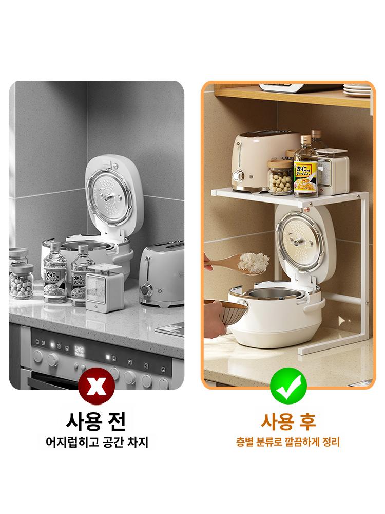 주방 수납장 슬림 틈새 슬라이딩 홈카페 캐비닛 세탁실 디럭스 화이트 두꺼움 - 상세 이미지 4