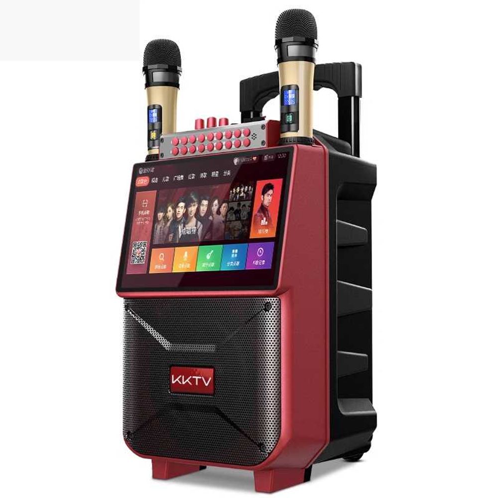 이동식 가정용 터치스크린 스크린 미니 터치 노래방 반주기 기계 - 상품 이미지