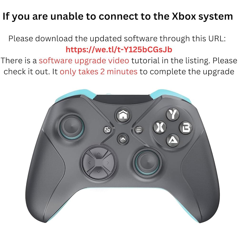 Gamrombo Xbox용 무선 컨트롤러 교체 헤드폰 소프트웨어 페어링하려면 필요 Xbox 업데이트 터보/매크로 잭, 시리즈 One, Xbox와 기능/3.5mm X/S와 호환, - 상세 이미지 2