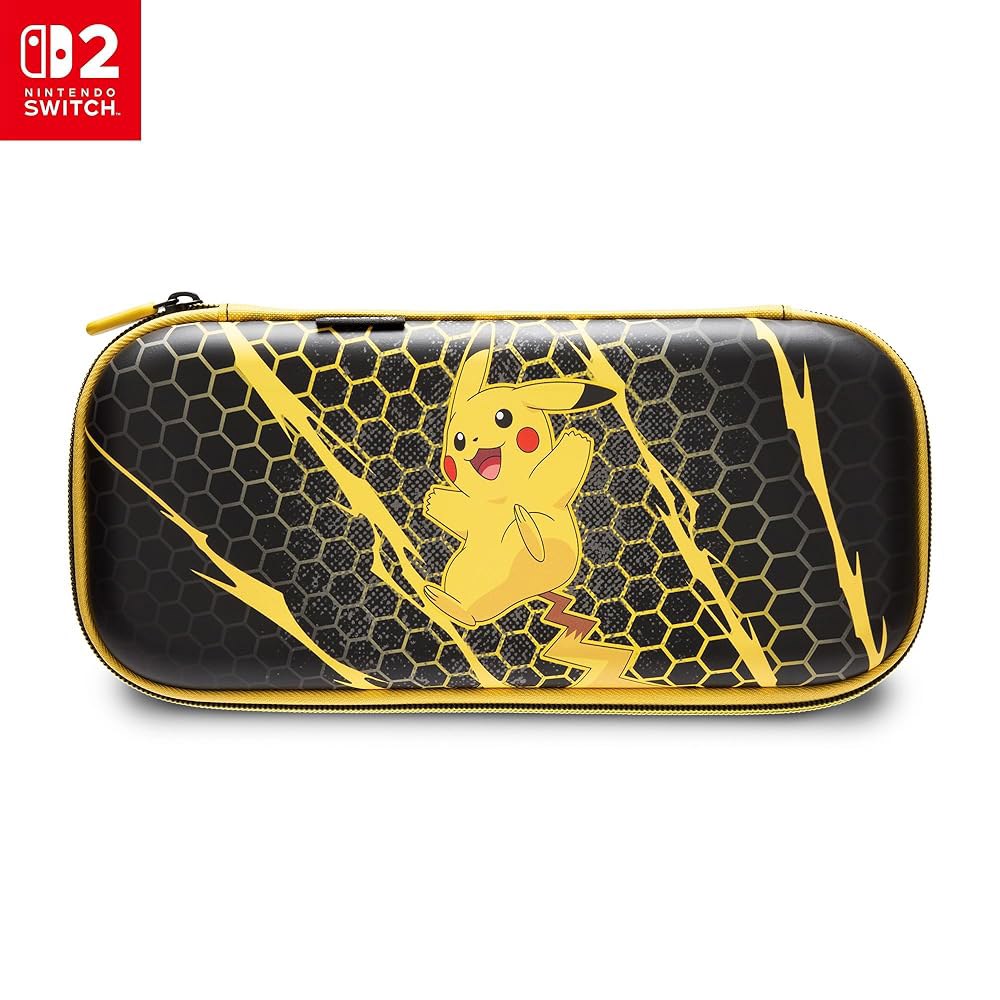 PowerA Slim Case for Nintendo Play Game Switch Stand Padded Protective Storm, - Officially Screen Ca - 상품 이미지